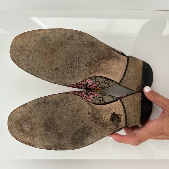 GUCCI WOMEN'S PRINCETOWN LEATHER SLIPPER Size 38 - Picture 2 of 2